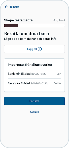 Anpassat efter din livssituation